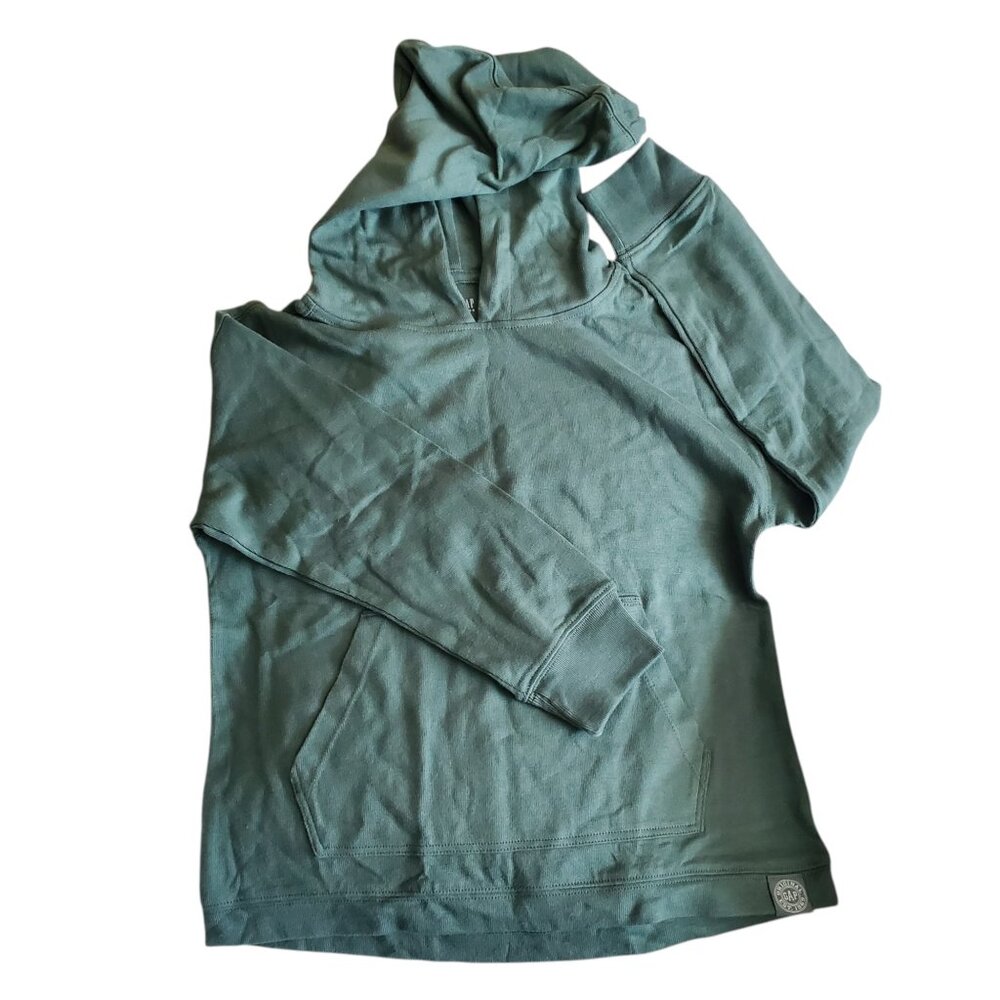 NEW Set of 2 Gap Boys Sweatshirts Pullover Hoodie Blue Green Size Small 6 - 7 - Picture 2 of 7